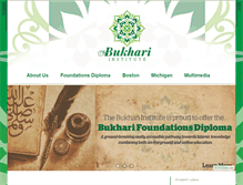 Tablet Screenshot of bukhari-institute.org